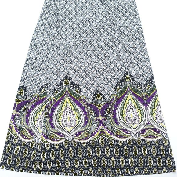Cato Maxi Skirt Women's Small Multicolor Geometric Polyester Stretch Pull On - Picture 2 of 7